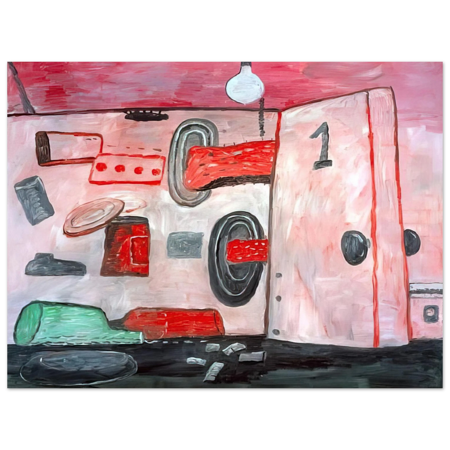 Philip Guston - INSIDE OUTSIDE 1977 75x100 cm / 30x40inches Fine Art Poster