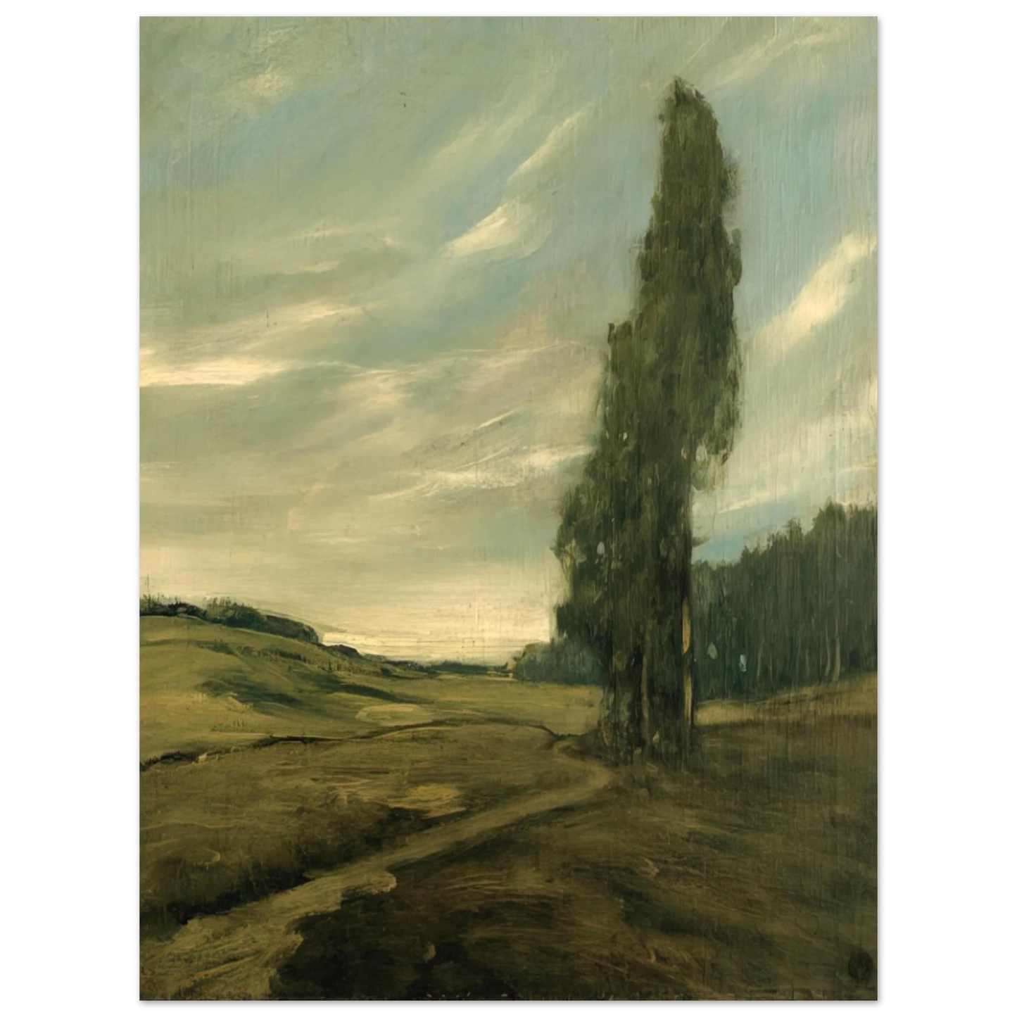 Xavier Martinez - Contra Costa Landscape - Tonalism 75x100 cm / 30x40inches Fine Art Poster