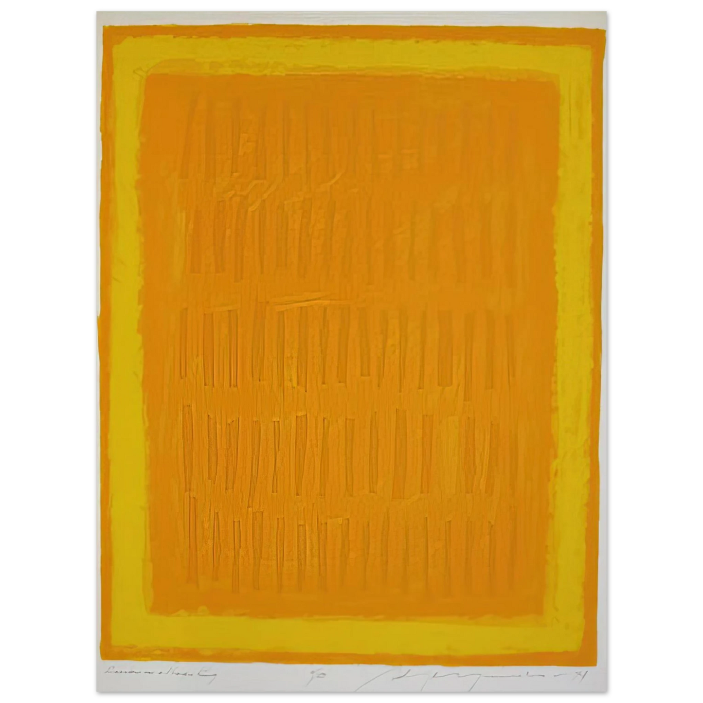 Adja Yunkers - Requiem for a Virgin King - 1974 75x100 cm / 30x40inches Fine Art Poster