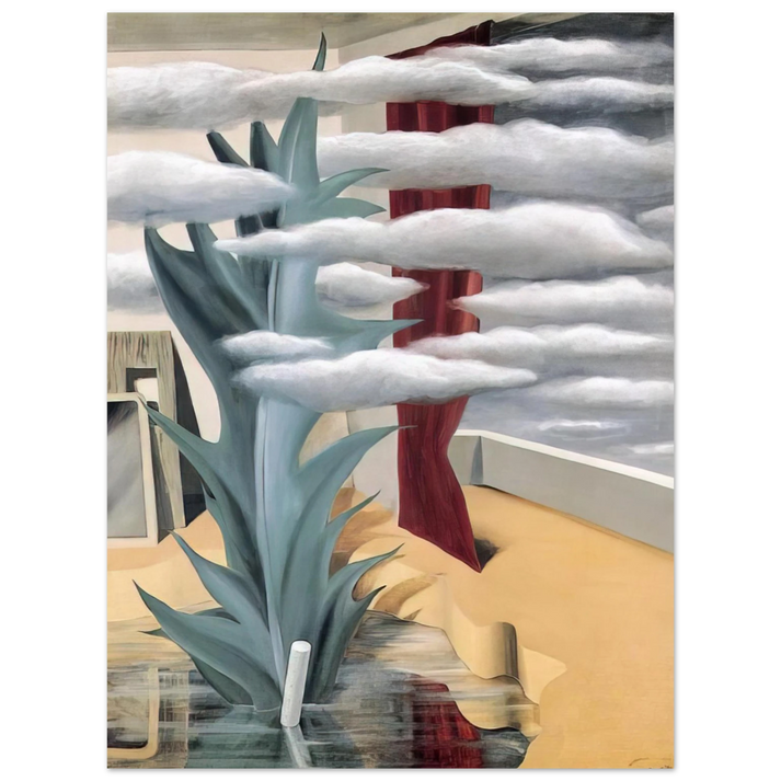 Rene Magritte - AFTER THE WATER THE CLOUDS 1926 75x100 cm / 30x40inches Fine Art Poster