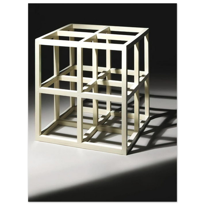 Sol LeWitt - 8 Part Cube 75x100 cm / 30x40inches Fine Art Poster
