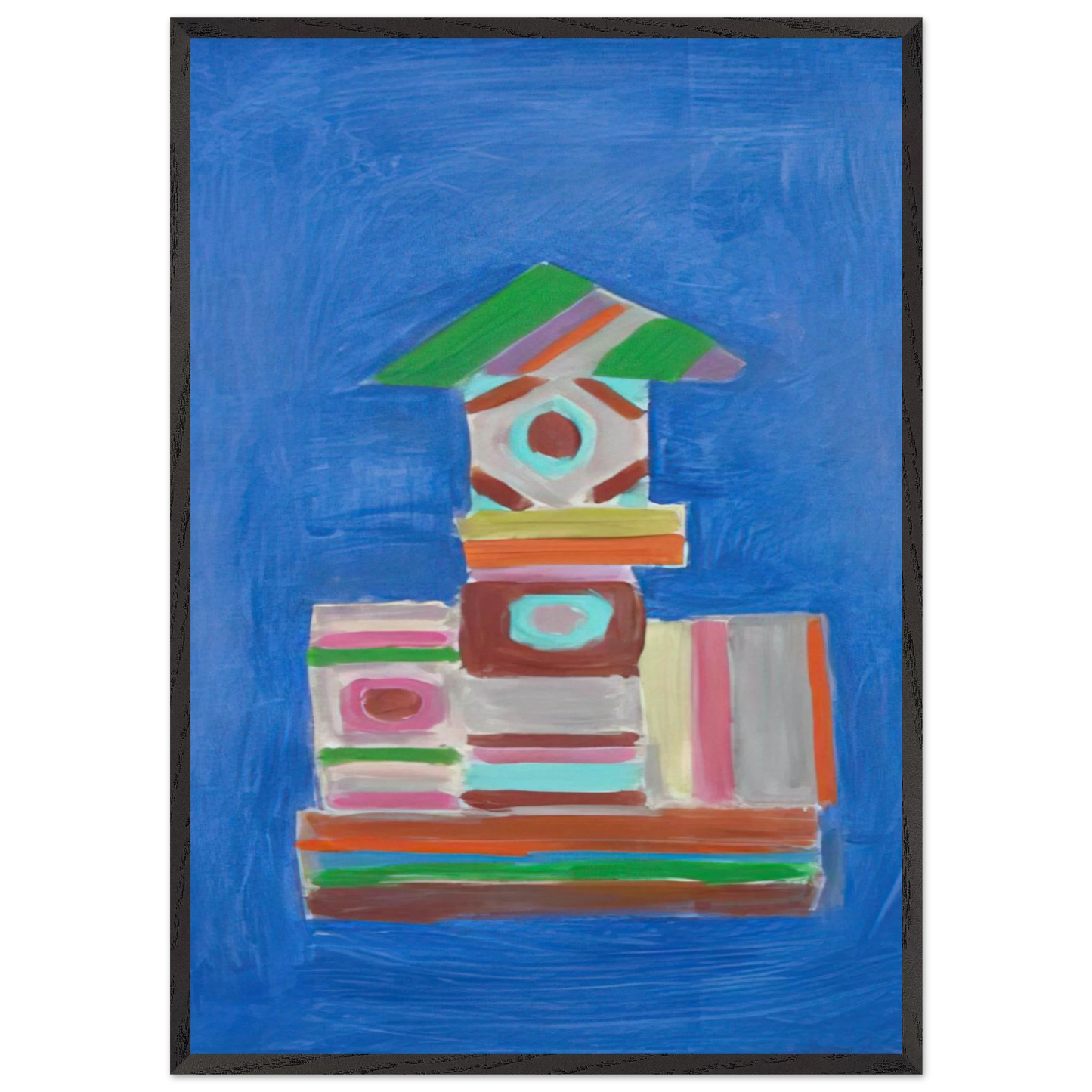Going Up - 1978 - Betty Parsons 70x100 cm / 28x40 inches Framed Art Print – Black Wooden Frame