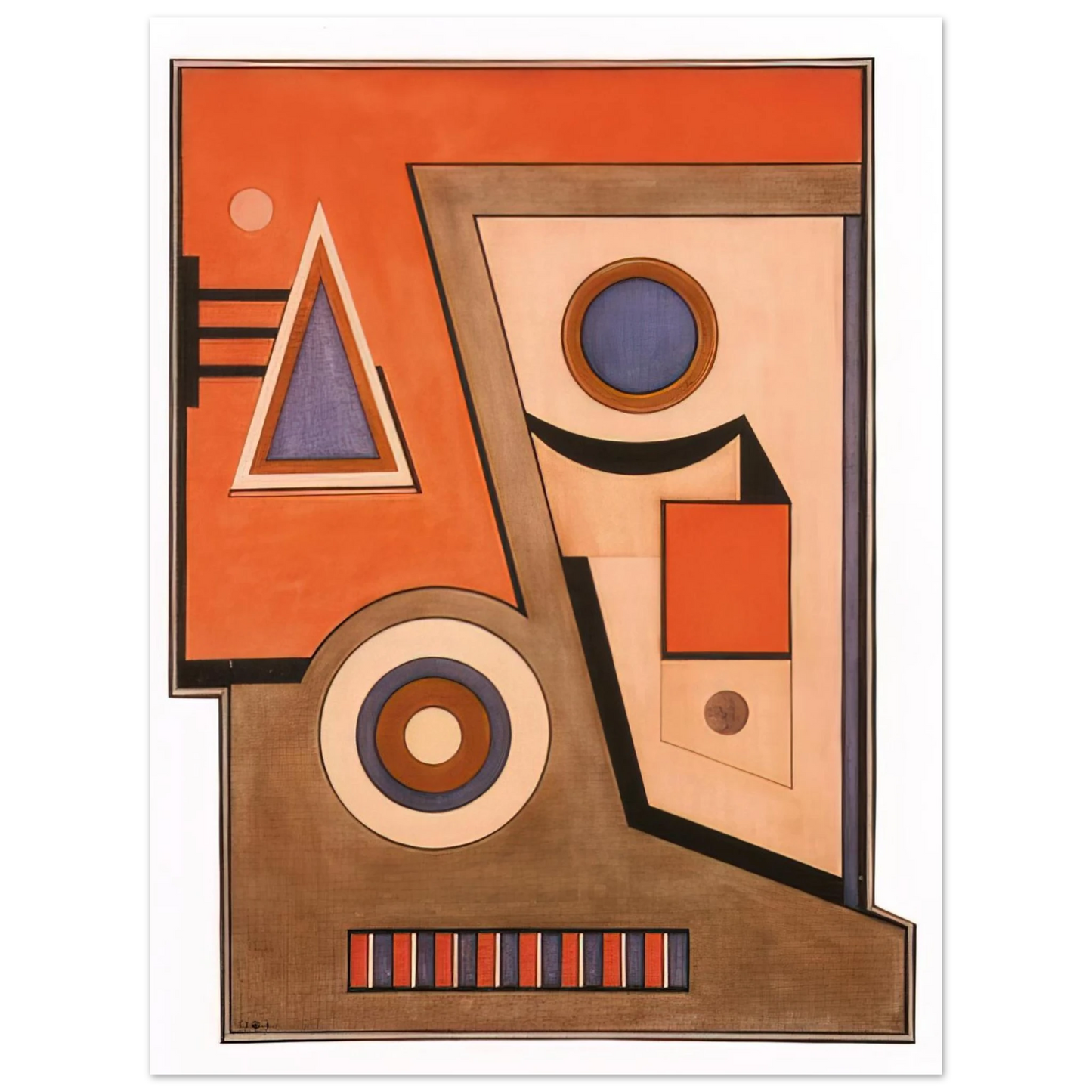 Carmelo Arden Quin - Almagro - Concretism 75x100 cm / 30x40inches Fine Art Poster