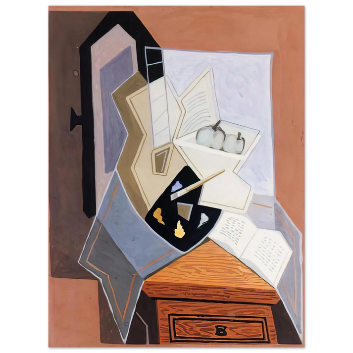 Juan Gris - STILL LIFE AT THE OPEN WINDOWQ 1925 75x100 cm / 30x40inches Fine Art Poster