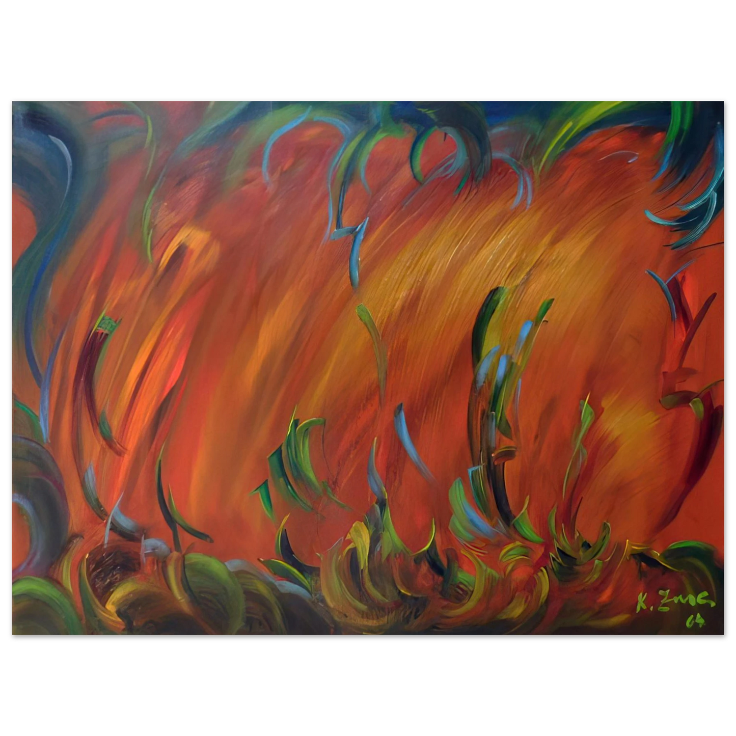 Konrad Zuse - Evening 75x100 cm / 30x40inches Fine Art Poster