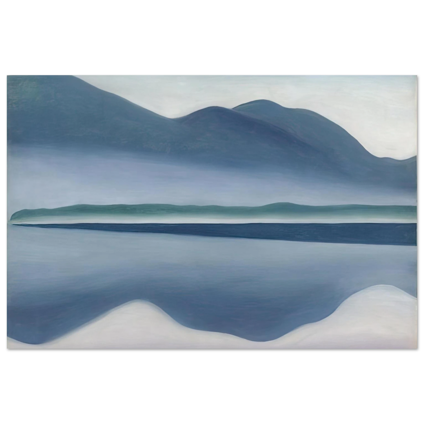 Georgia O'Keeffe - Lake George formerly Reflection Seascape Fine Art Poster