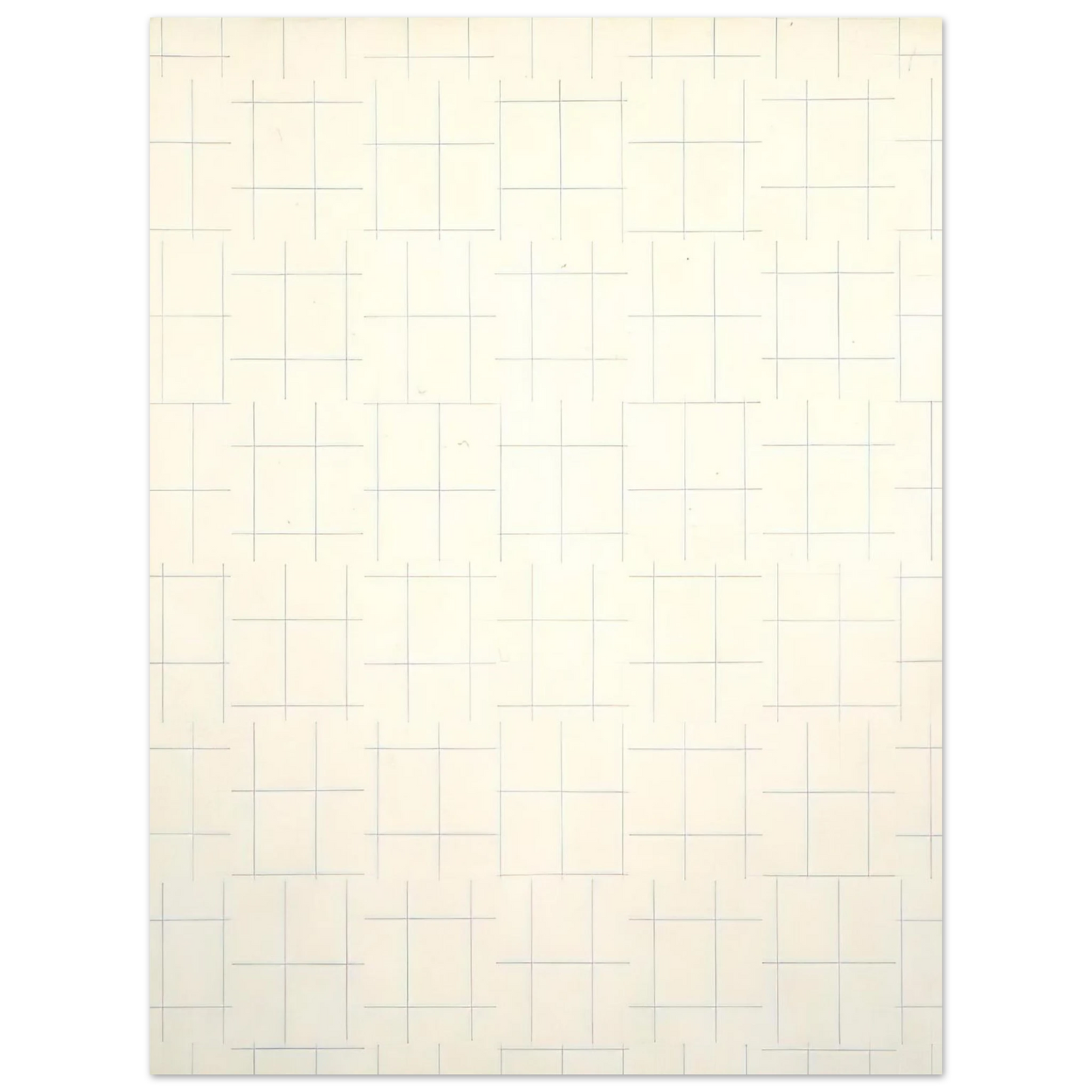 Francois Morellet - Two Warps and Wefts of Short Lines 0° 90° - 1956 75x100 cm / 30x40inches Fine Art Poster