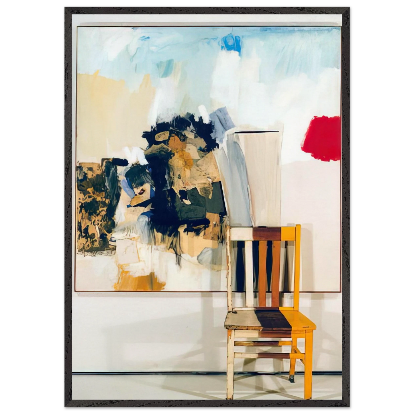 PILGRIM 1960 - Robert Rauschenberg 70x100 cm / 28x40 inches Framed Art Print – Black Wooden Frame