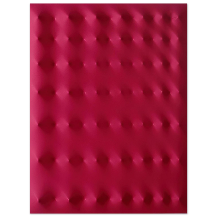 Enrico Castellani - Superficie rossa - 2006 75x100 cm / 30x40inches Fine Art Poster