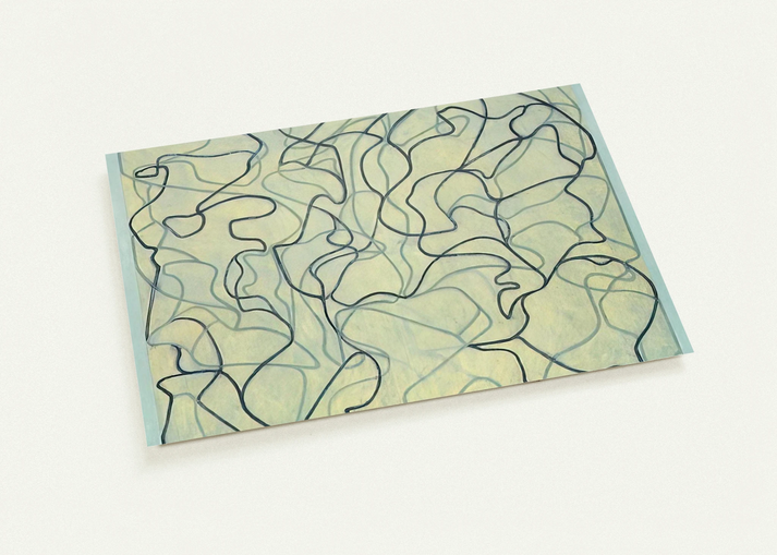 First Letter - 2009 By Brice Marden Pack of 10 Post Cards | Brice Marden Post Cards | A6 (10.5 x 14.8 cm) - 4.1 x 5.8 inches