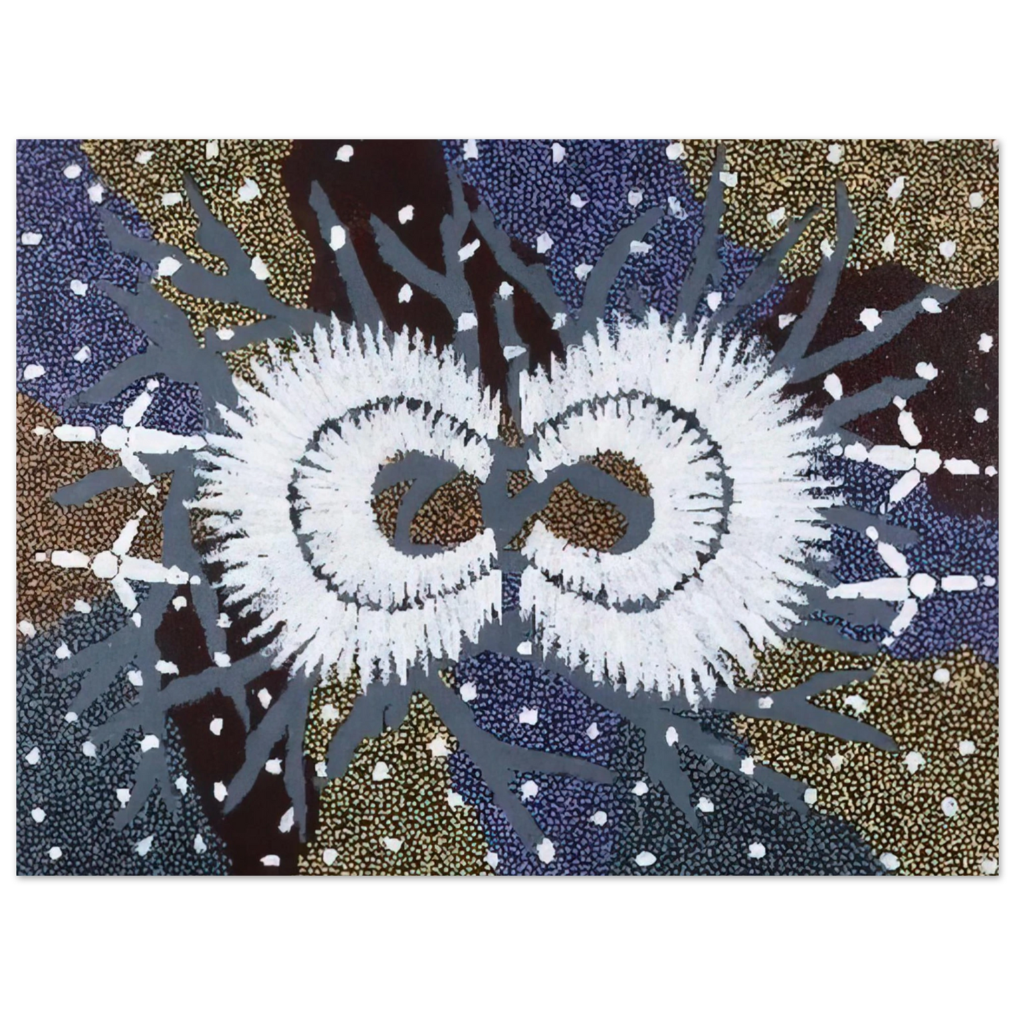 Clifford Possum Tjapaltjarri - Eagle Dreaming - 1999 75x100 cm / 30x40inches Fine Art Poster