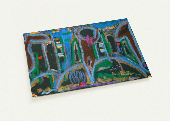 Garden in Saint Denis - 1980 By Betty Parsons Pack of 10 Post Cards | Betty Parsons Post Cards | A6 (10.5 x 14.8 cm) - 4.1 x 5.8 inches