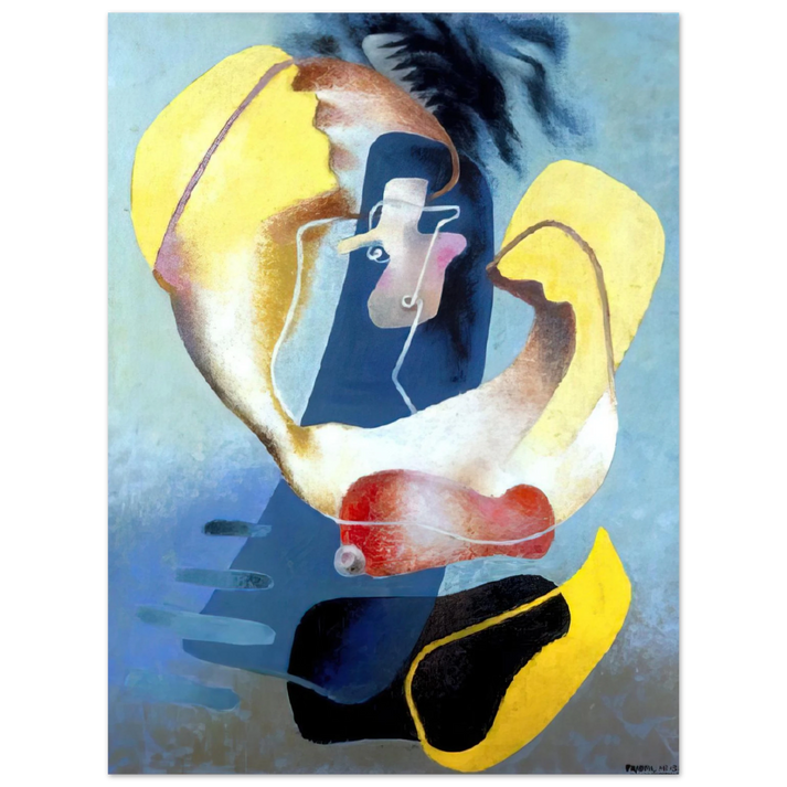 Enrico Prampolini - THE FIGURE IN SPACE 1937 75x100 cm / 30x40inches Fine Art Poster