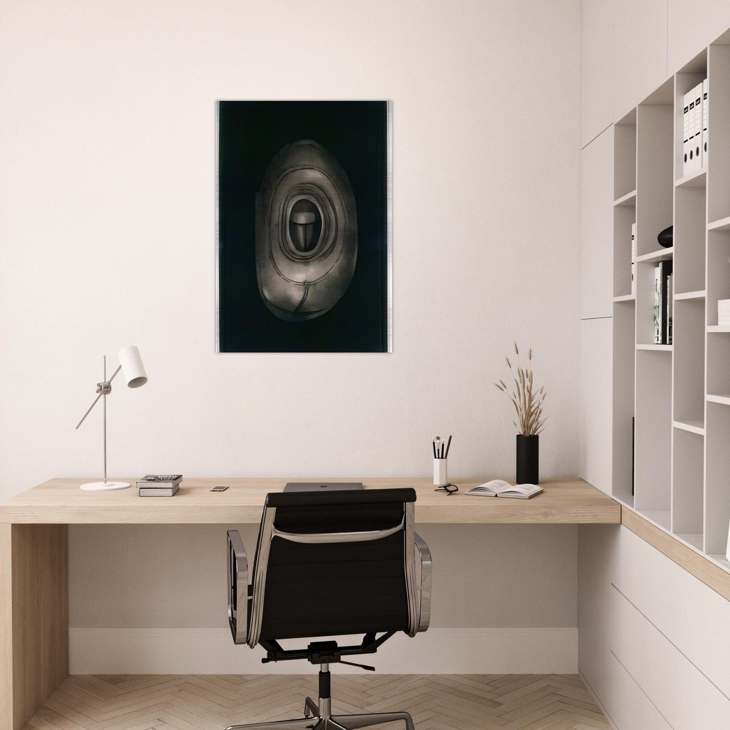 UNTITLED 1964 - Lee Bontecou Brushed Aluminum Print - 70x100 cm / 28x40 inches | Lee Bontecou Aluminum Print | Lee Bontecou Prints