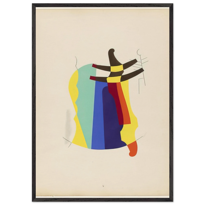 LEGEND FROM THE PORTFOLIO REVOLVING DOORS 1926 - Man Ray 70x100 cm / 28x40 inches Framed Art Print – Black Wooden Frame