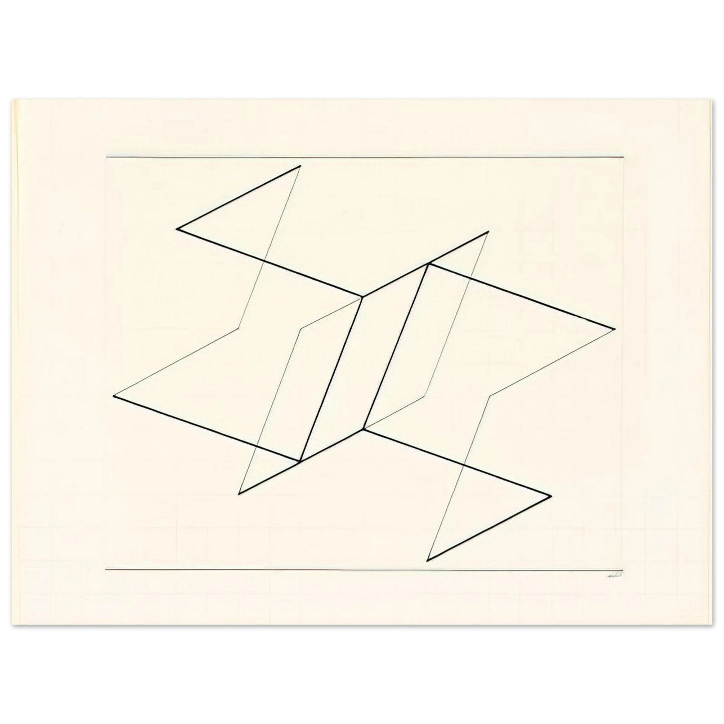 Josef Albers - STRUCTURAL CONSTELLATION 1955 75x100 cm / 30x40inches Fine Art Poster