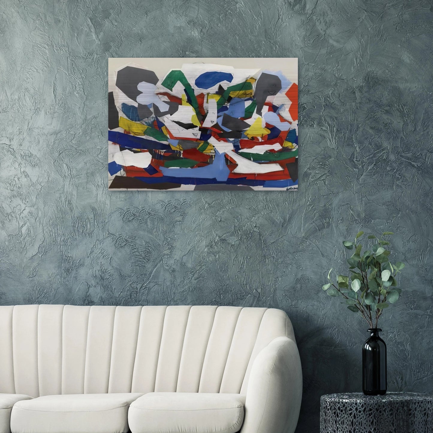 Adventure II - 1963 - Robert Goodnough Brushed Aluminum Print - 70x100 cm / 28x40 inches | Robert Goodnough Aluminum Print | Robert Goodnough Prints