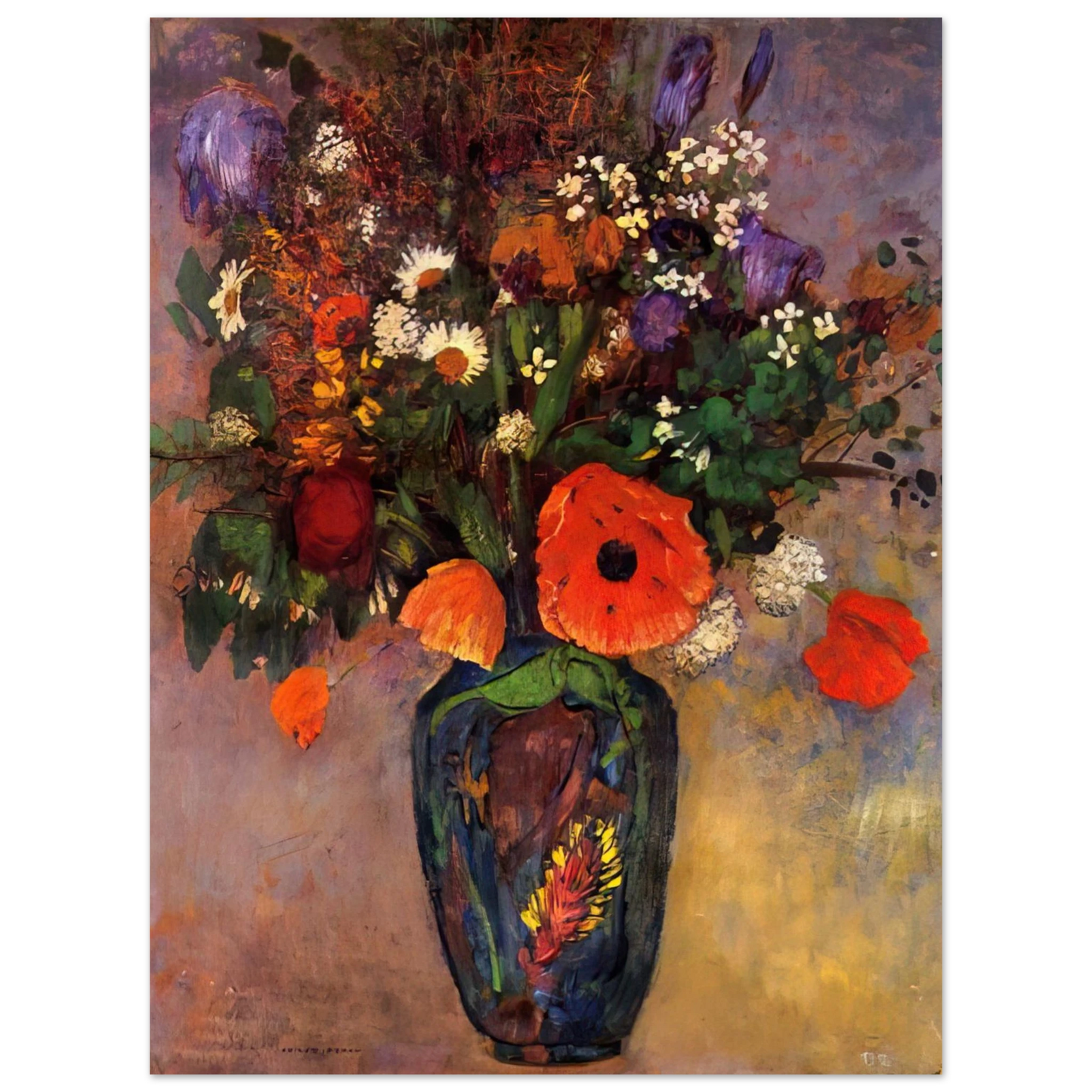 Odilon Redon - VASE DE FLEURS 75x100 cm / 30x40inches Fine Art Poster