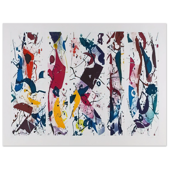 Sam Francis - Untitled SFE 020 Lembark I53 75x100 cm / 30x40inches Fine Art Poster