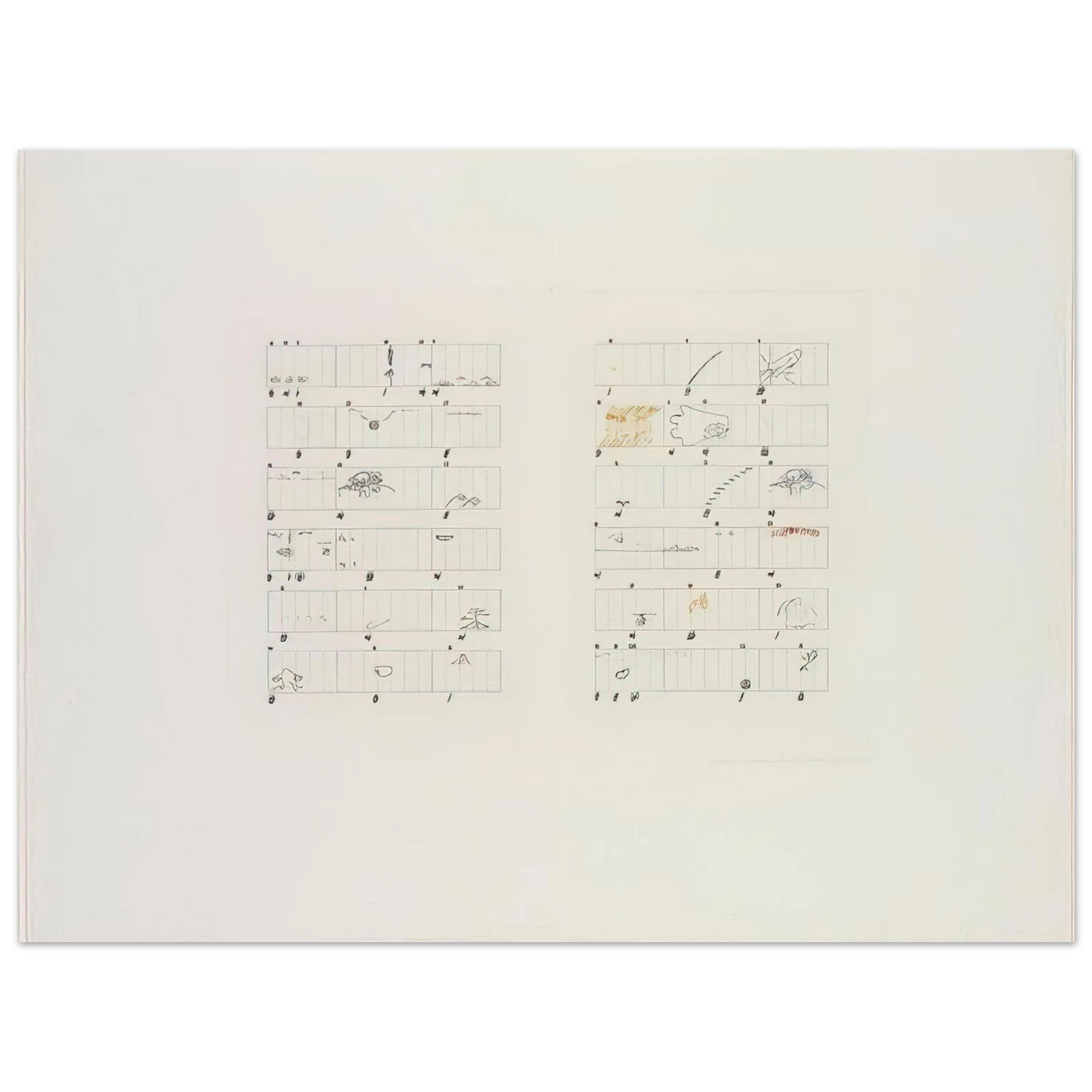 John Cage - Score Without Parts 40 Drawings by ThoreauTwelve Haiku - 1978 75x100 cm / 30x40inches Fine Art Poster