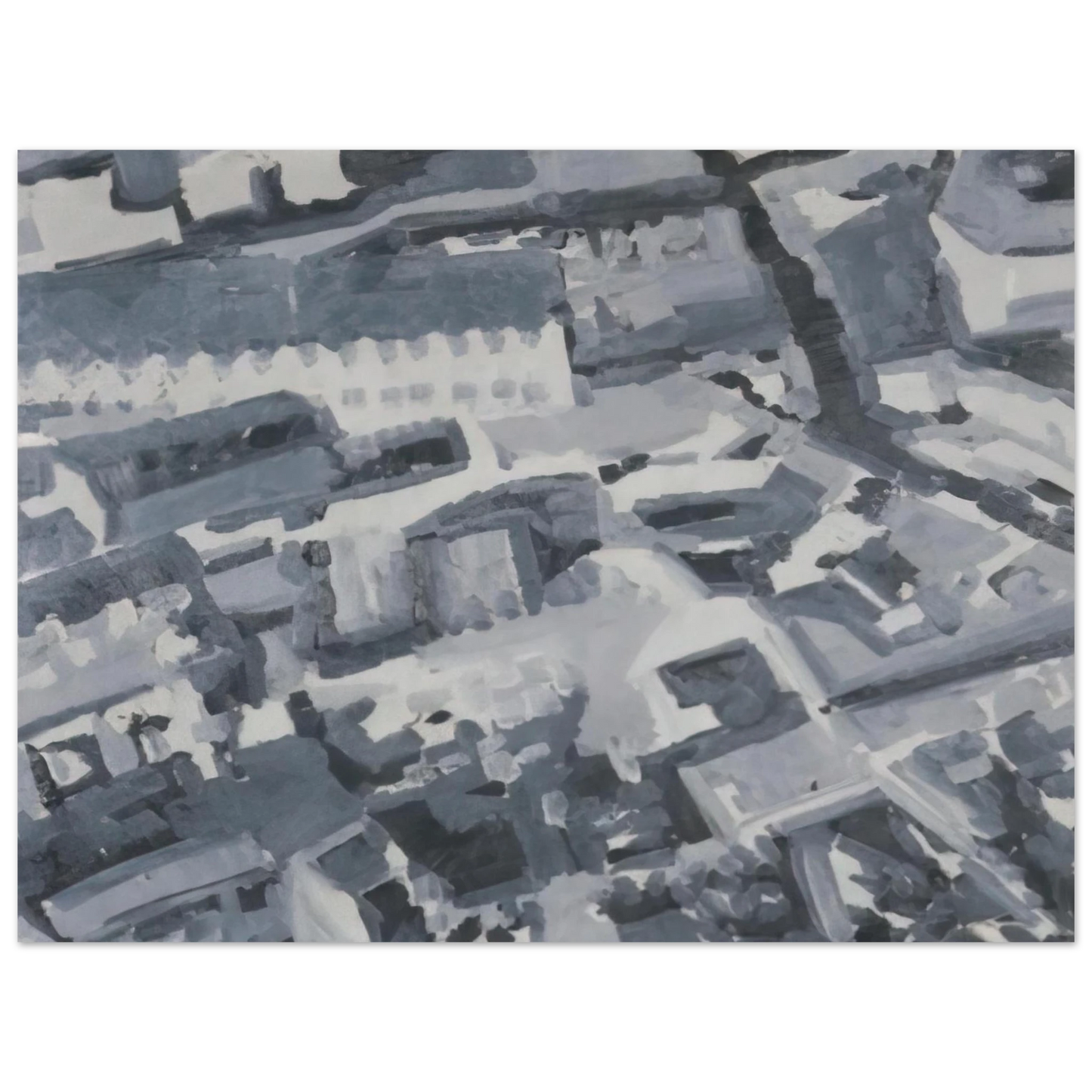 Gerhard Richter - TOWNSCAPE M3 1968 75x100 cm / 30x40inches Fine Art Poster