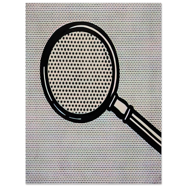 Roy Lichtenstein - MAGNIFYING GLASS 1963 75x100 cm / 30x40inches Fine Art Poster