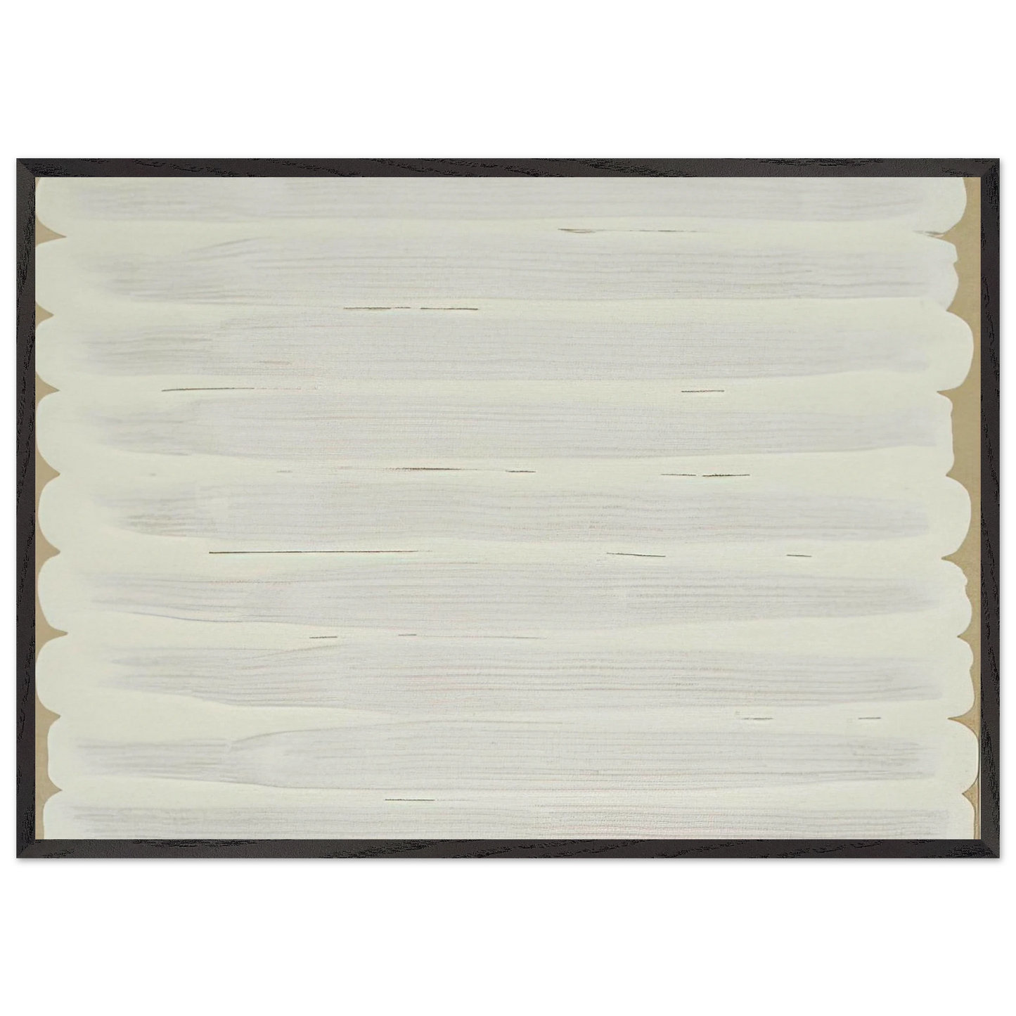 Untitled - 1965 N6 - Robert Ryman 70x100 cm / 28x40 inches Framed Art Print – Black Wooden Frame