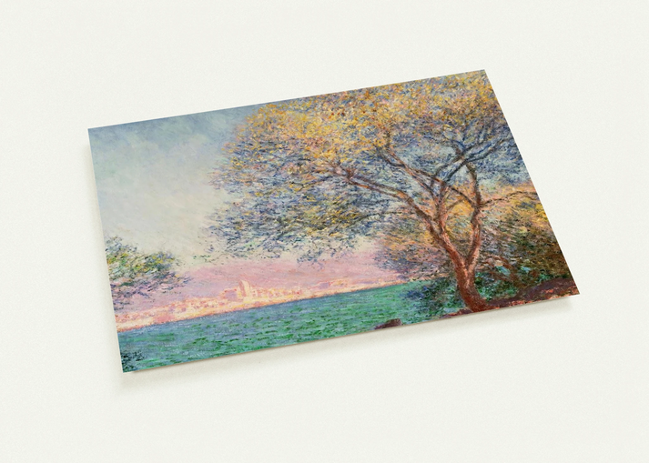 Antibes in the Morning By claude monet Pack of 10 Post Cards | claude monet Post Cards | A6 (10.5 x 14.8 cm) - 4.1 x 5.8 inches