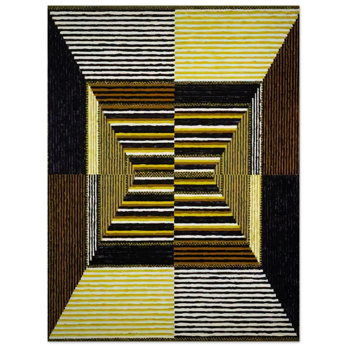 Alfred Jensen - The Acrobatic Rectangle, Per Eleven - 1967 75x100 cm / 30x40inches Fine Art Poster