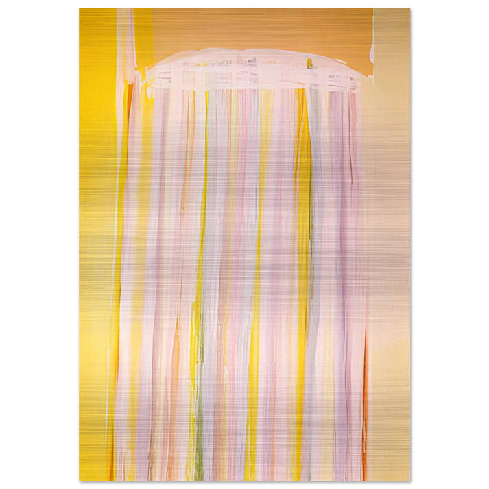 Yellow Prairie - 1972 - Ronnie Landfield Brushed Aluminum Print - 70x100 cm / 28x40 inches | Ronnie Landfield Aluminum Print | Ronnie Landfield Prints