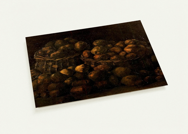 Baskets of Potatoes By Vincent van Gogh Pack of 10 Post Cards | Vincent van Gogh Post Cards | A6 (10.5 x 14.8 cm) - 4.1 x 5.8 inches