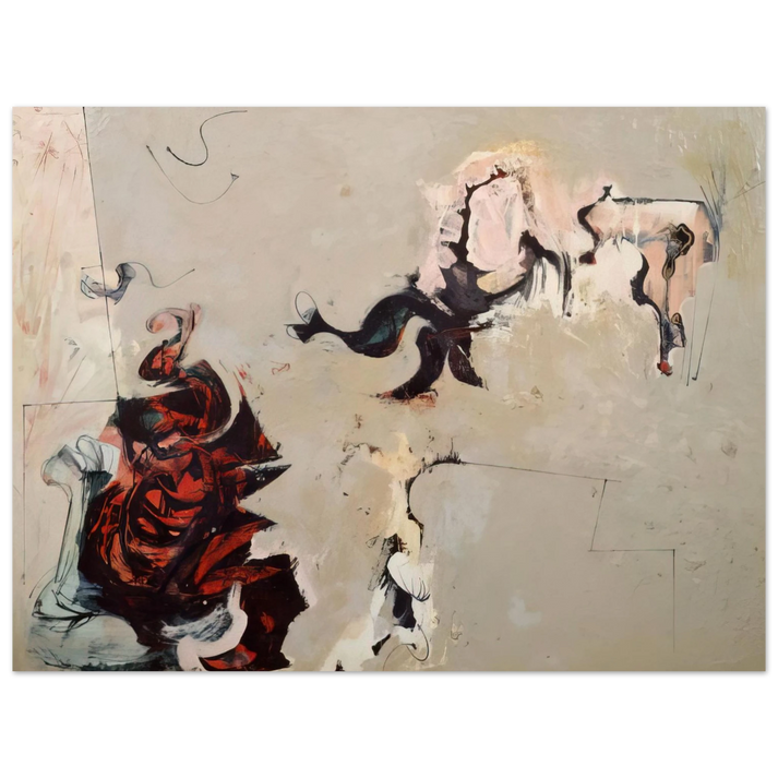 Hassel Smith - Untitled - 1959 75x100 cm / 30x40inches Fine Art Poster