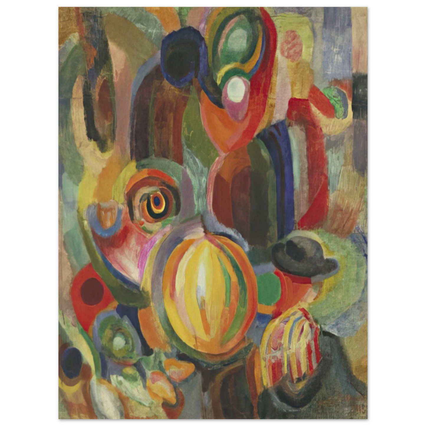 Sonia Delaunay - PORTUGUESE MARKET 1915 75x100 cm / 30x40inches Fine Art Poster