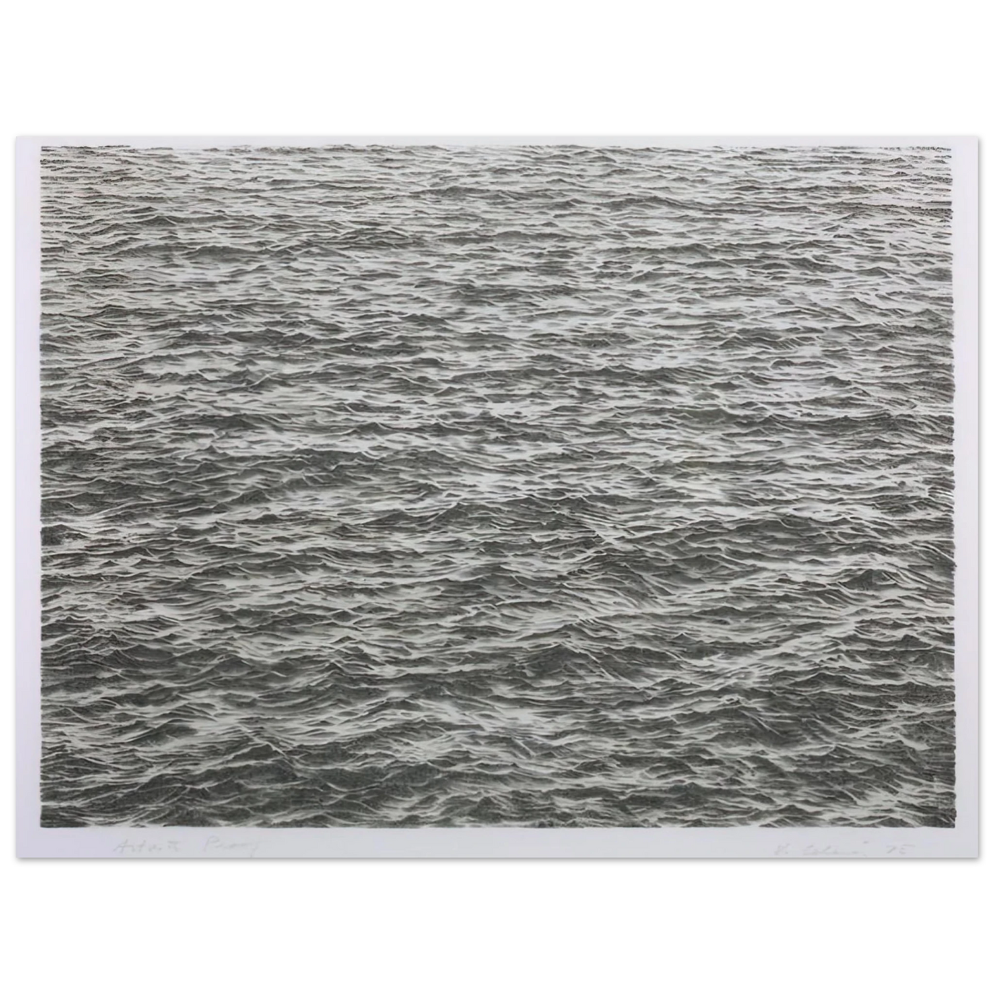 Vija Celmins - OCEAN 1975 75x100 cm / 30x40inches Fine Art Poster