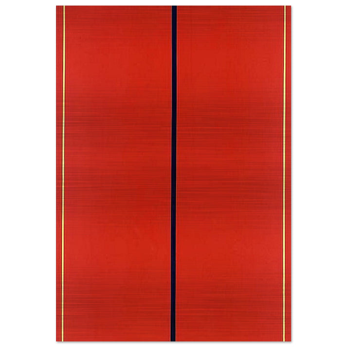 Who's Afraid of Red, Yellow and Blue II - Barnett Newman Brushed Aluminum Print - 70x100 cm / 28x40 inches | Barnett Newman Aluminum Print | Barnett Newman Prints