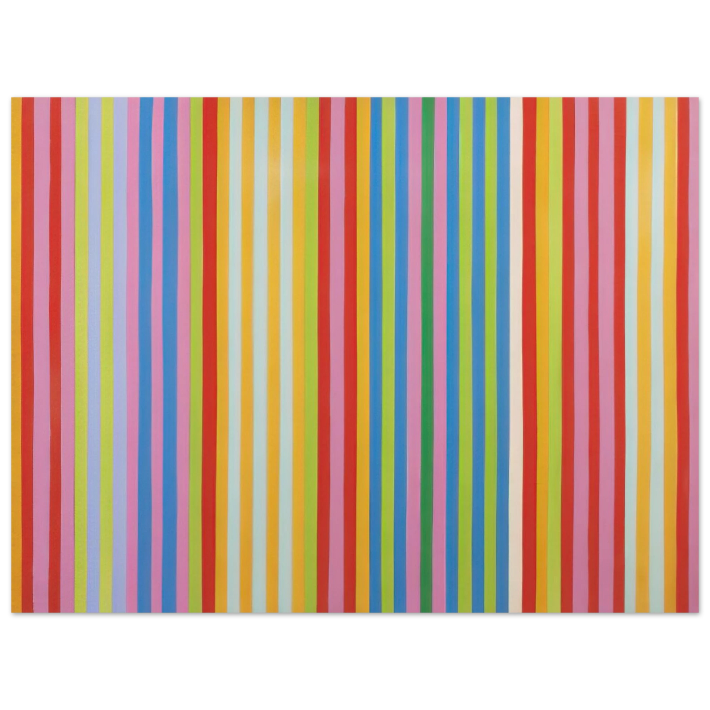 Gene Davis - Red Chatterbox - 1967 75x100 cm / 30x40inches Fine Art Poster