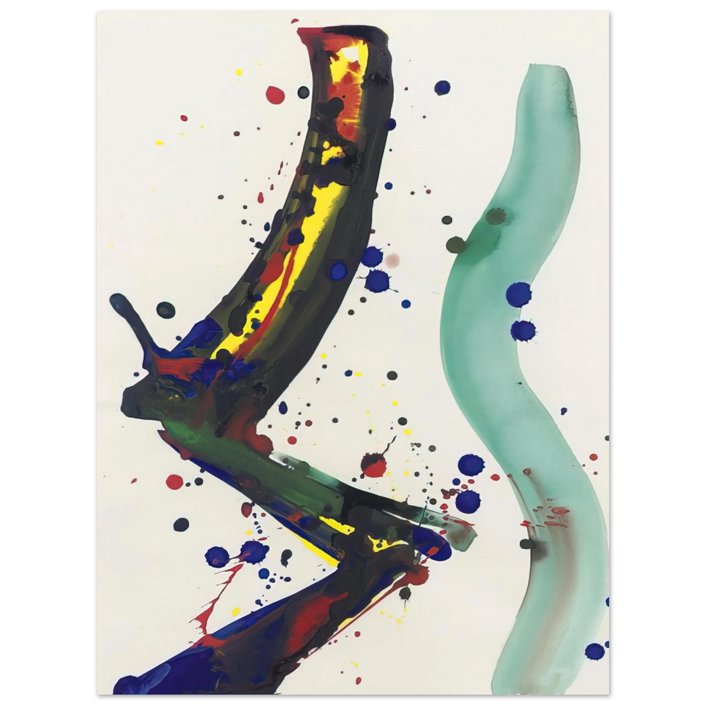 Sam Francis - Drawing for Sculpture SF65-010 75x100 cm / 30x40inches Fine Art Poster