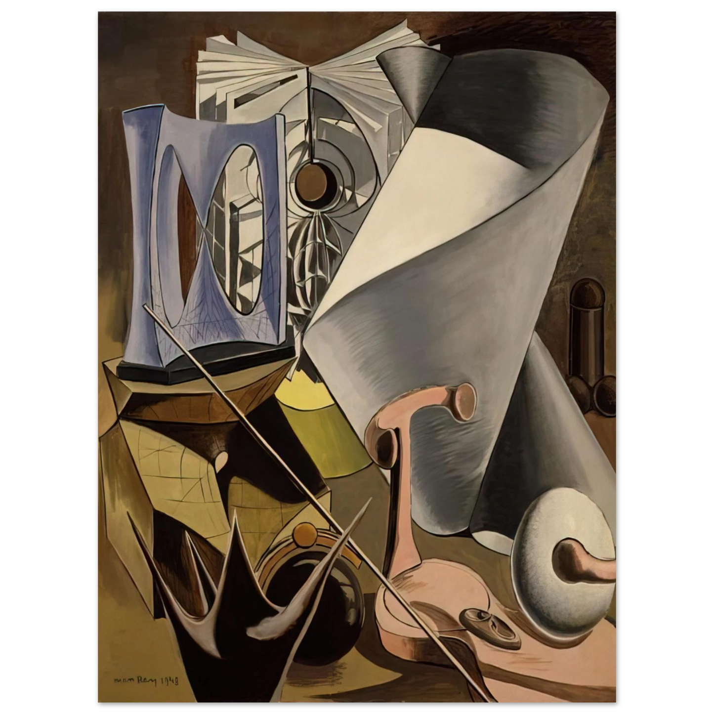 Man Ray - SHAKESPEAREAN EQUATION TWELFTH NIGHT 75x100 cm / 30x40inches Fine Art Poster