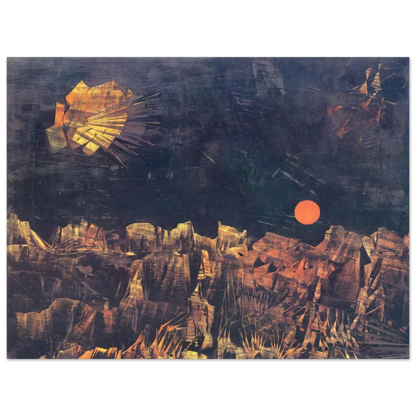 Max Ernst - Praise to Tanguy 75x100 cm / 30x40inches Fine Art Poster