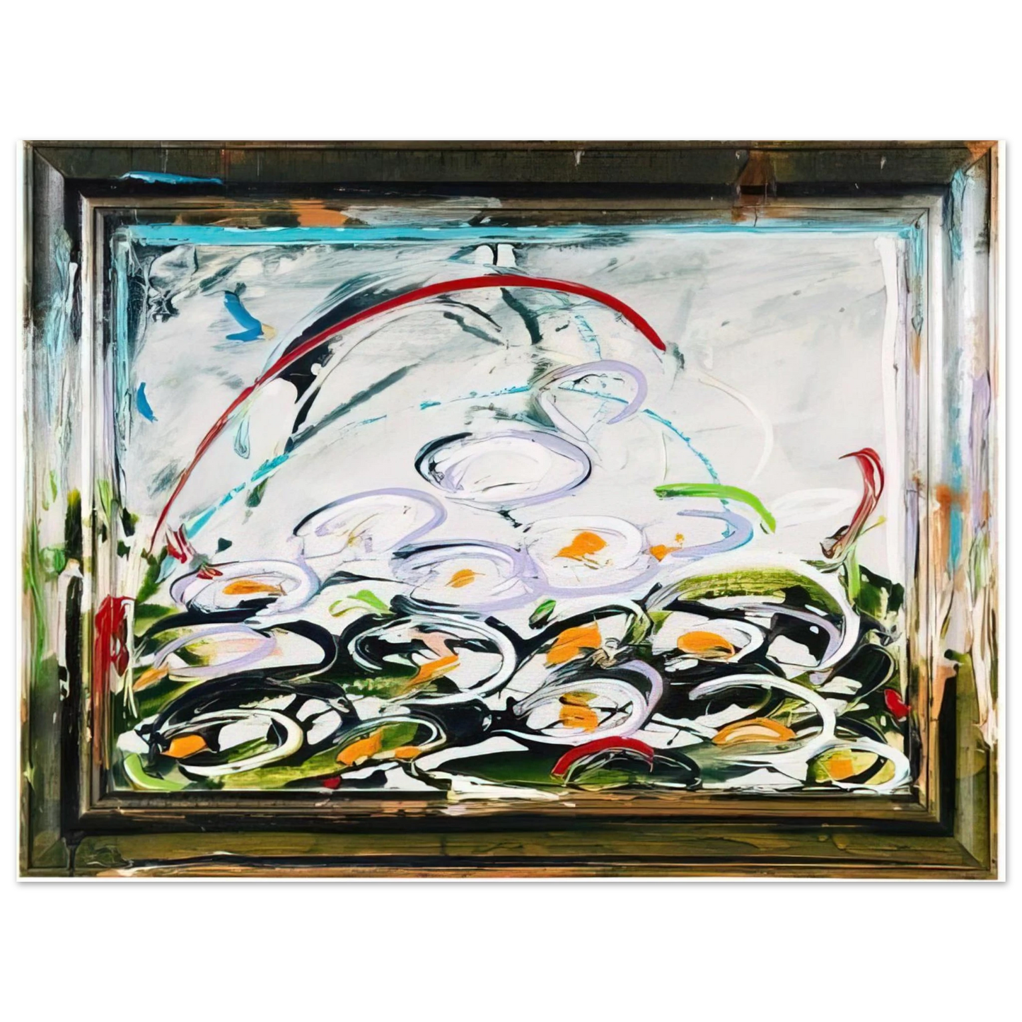 Mario Schifano - Giglio d'aqua - 1984 75x100 cm / 30x40inches Fine Art Poster