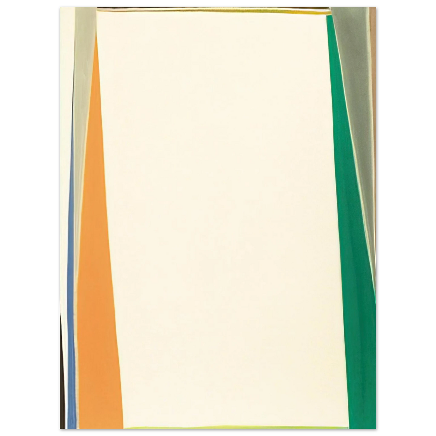 Larry Zox - Open White Center - 1974 75x100 cm / 30x40inches Fine Art Poster