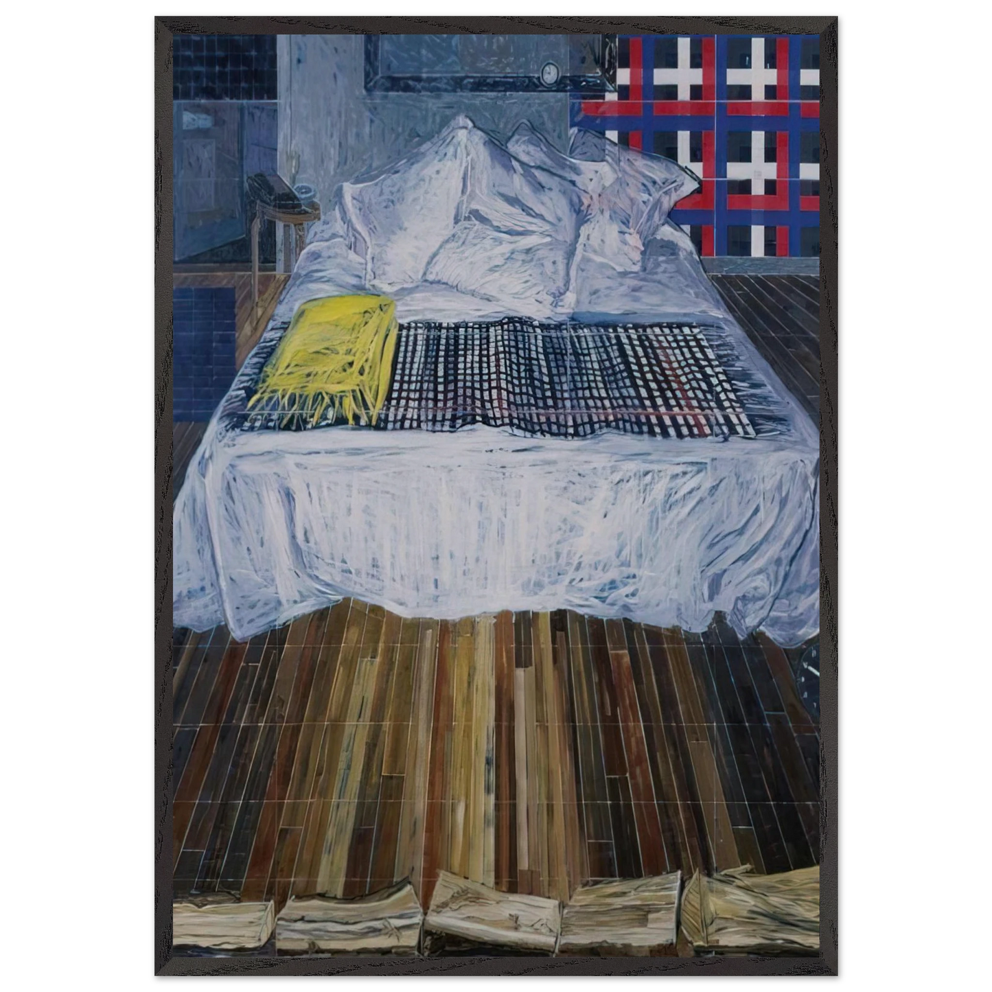 Ten PM - 1992 - Jennifer Bartlett 70x100 cm / 28x40 inches Framed Art Print – Black Wooden Frame