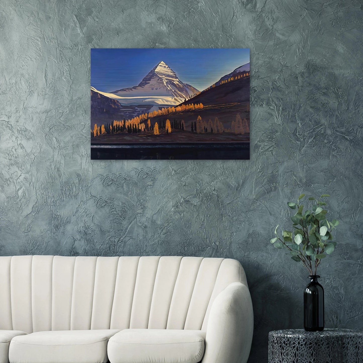 Mount Assiniboine. Canadian Rockies - Rockwell Kent Brushed Aluminum Print - 70x100 cm / 28x40 inches | Rockwell Kent Aluminum Print | Rockwell Kent Prints