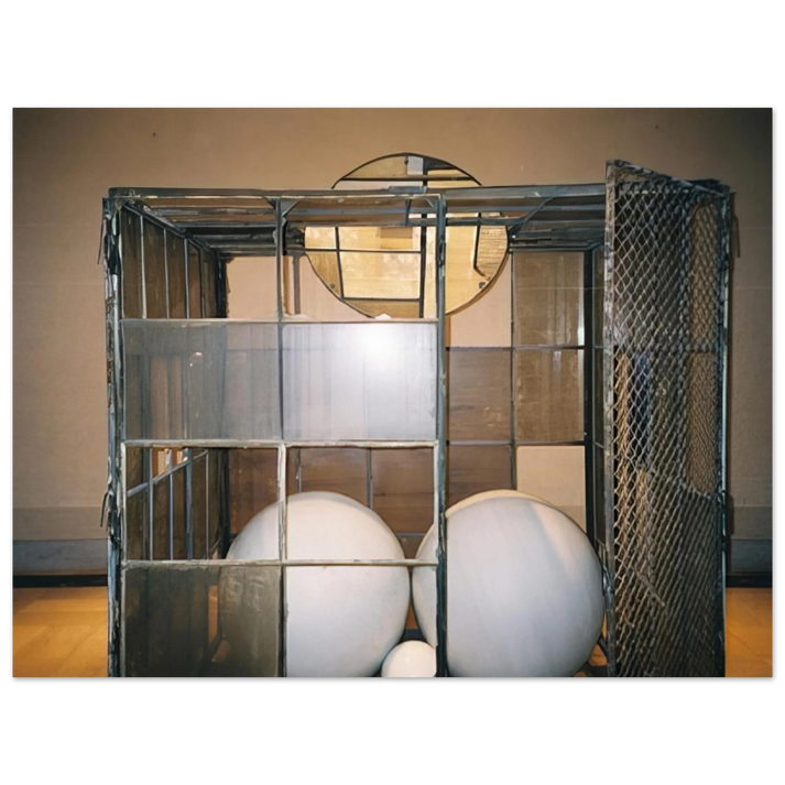 Louise Bourgeois - CELL 3 WHITE MARBLE SPHERES 1993 75x100 cm / 30x40inches Fine Art Poster