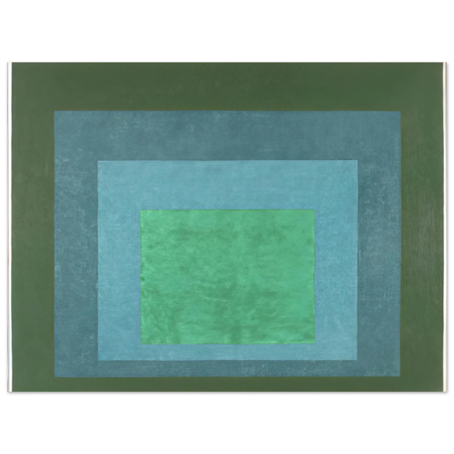 Josef Albers - STUDY FOR HOMAGE TO THE SQUARE TERRASSED FOLIAGE 1960 75x100 cm / 30x40inches Fine Art Poster