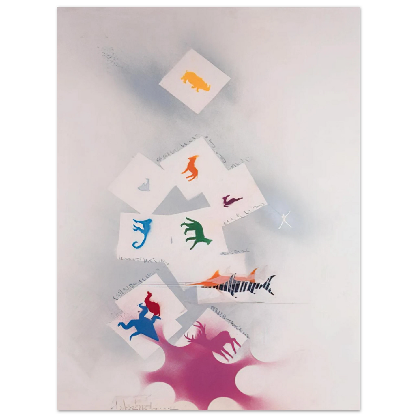 Alighiero Boetti - UNTITLED 2 75x100 cm / 30x40inches Fine Art Poster