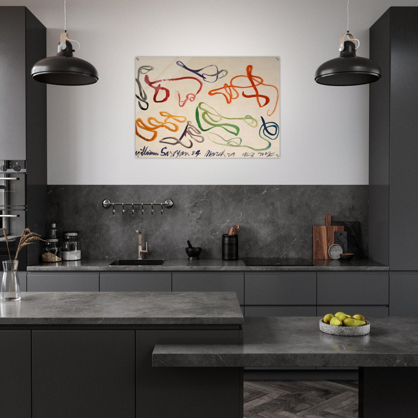 # 9 - 1963 - William Saroyan Acrylic Print - 70x100 cm / 28x40″ inches | William Saroyan Wall Art | William Saroyan Prints