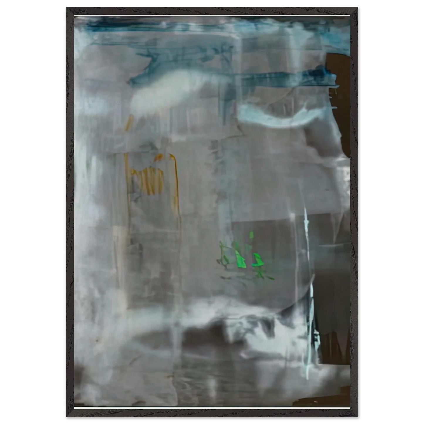 Portrait of a Lady in White 1979- - Helen Frankenthaler 70x100 cm / 28x40 inches Framed Art Print – Black Wooden Frame