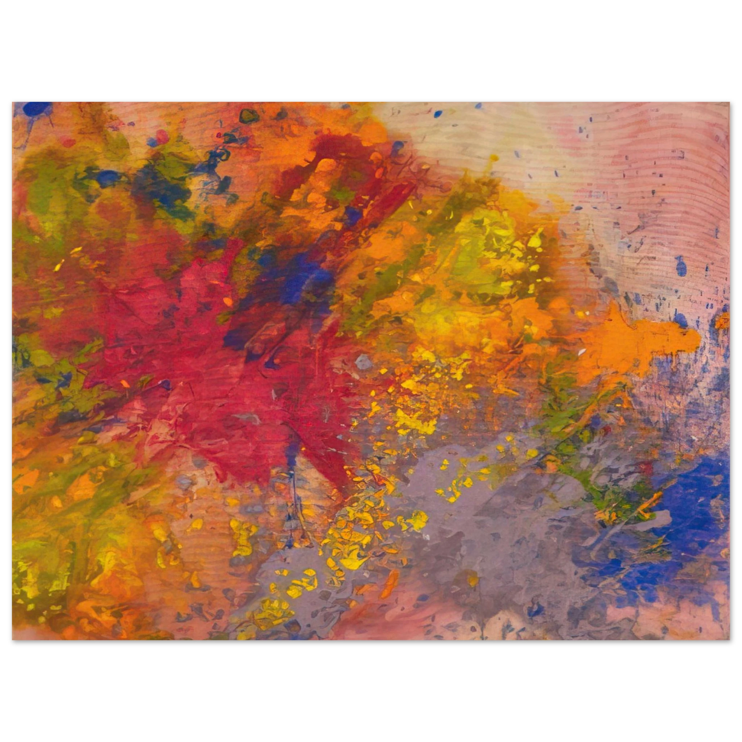 Sam Gilliam - Red Linger 75x100 cm / 30x40inches Fine Art Poster
