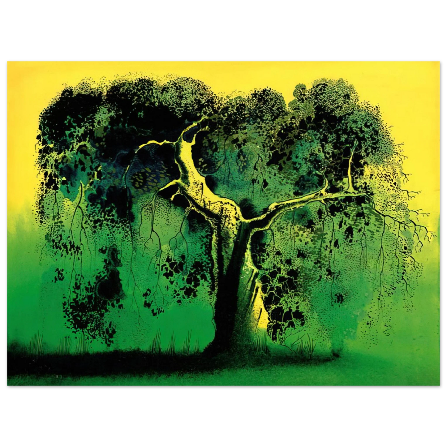 Eyvind Earle - Sycamore 75x100 cm / 30x40inches Fine Art Poster